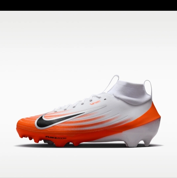 Sz 16 New! Nike Vapor Pro 1 Men\'s Football Cleats, White/Orange HM8850-100 main image 9
